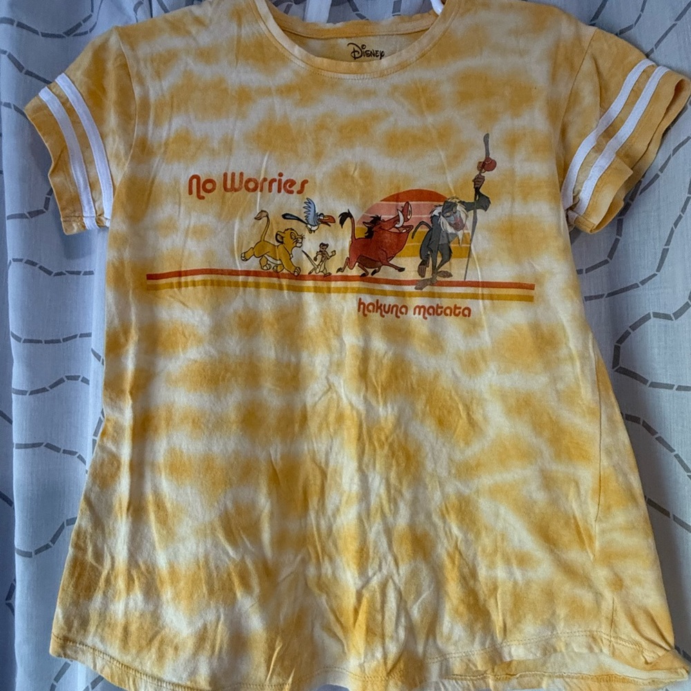Disney No Worries Hakuna Matata Yellow T-Shirt